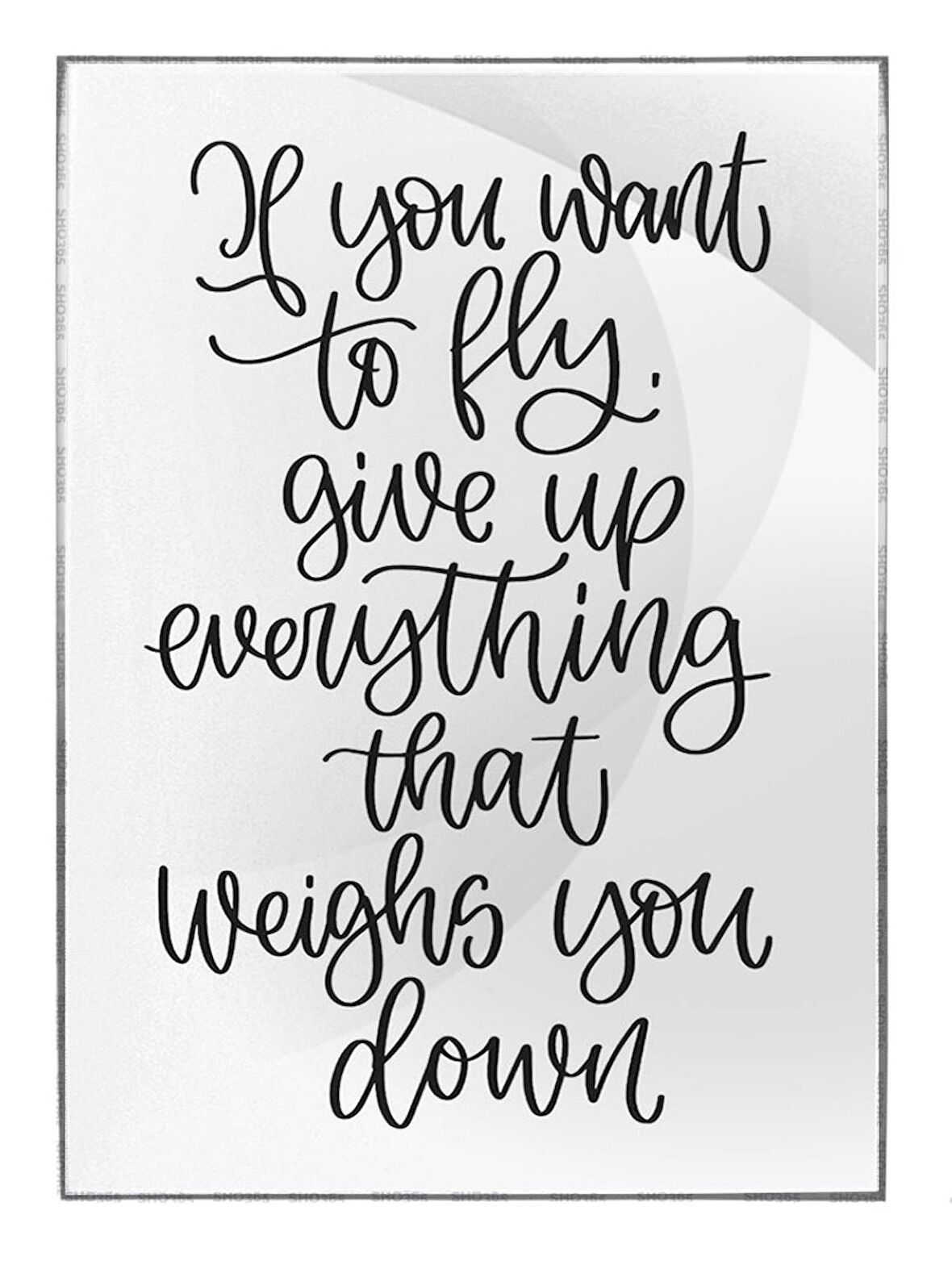 Shop365 If You Want To Fly..İngilizce Yazı Motivasyon Tablo Çerçeveli P-000521