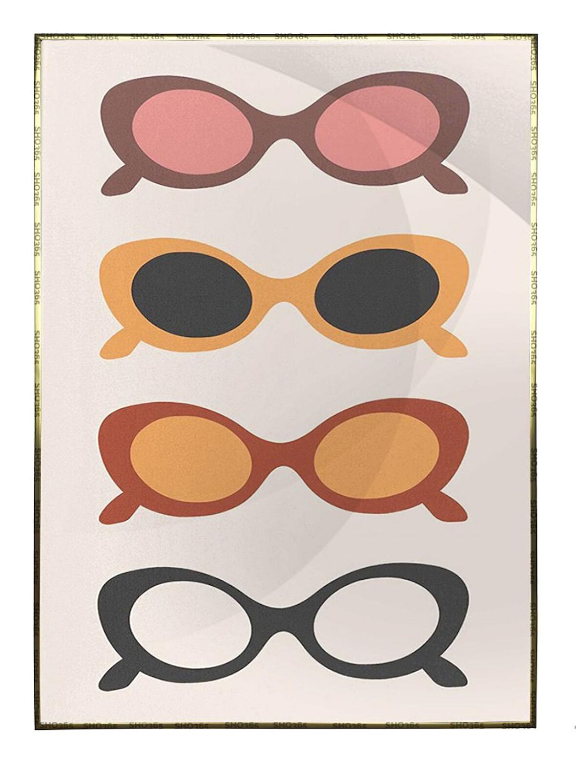 Shop365 Renkli Çizimler İllüstrasyon Modern Sanat Tuval Tablo Çerçeveli P-000561