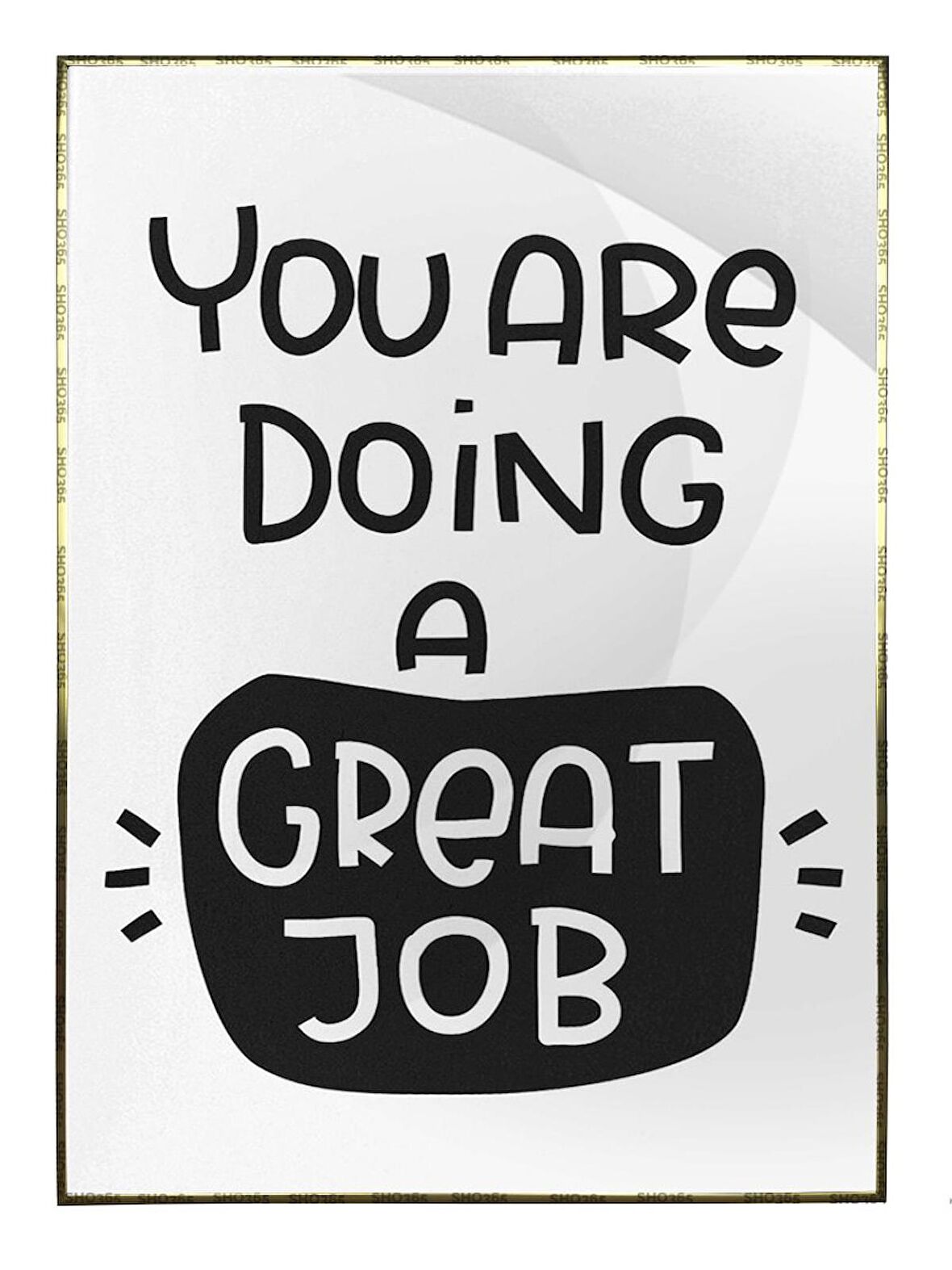 Shop365 You Are Doing A Great Job İngilizce Yazı Motivasyon Tablo Çerçeveli P-000628