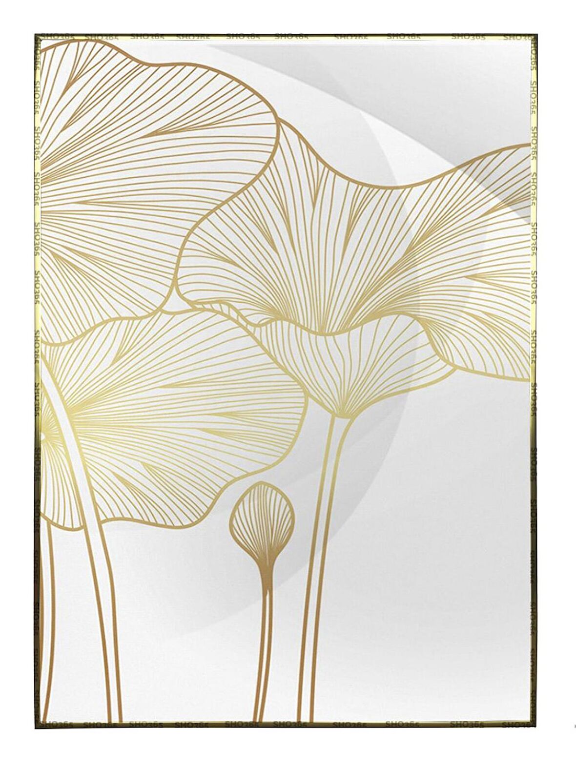 Shop365 Çiçekler Sarı Renkler Modern Tablo Çerçeveli P-000644