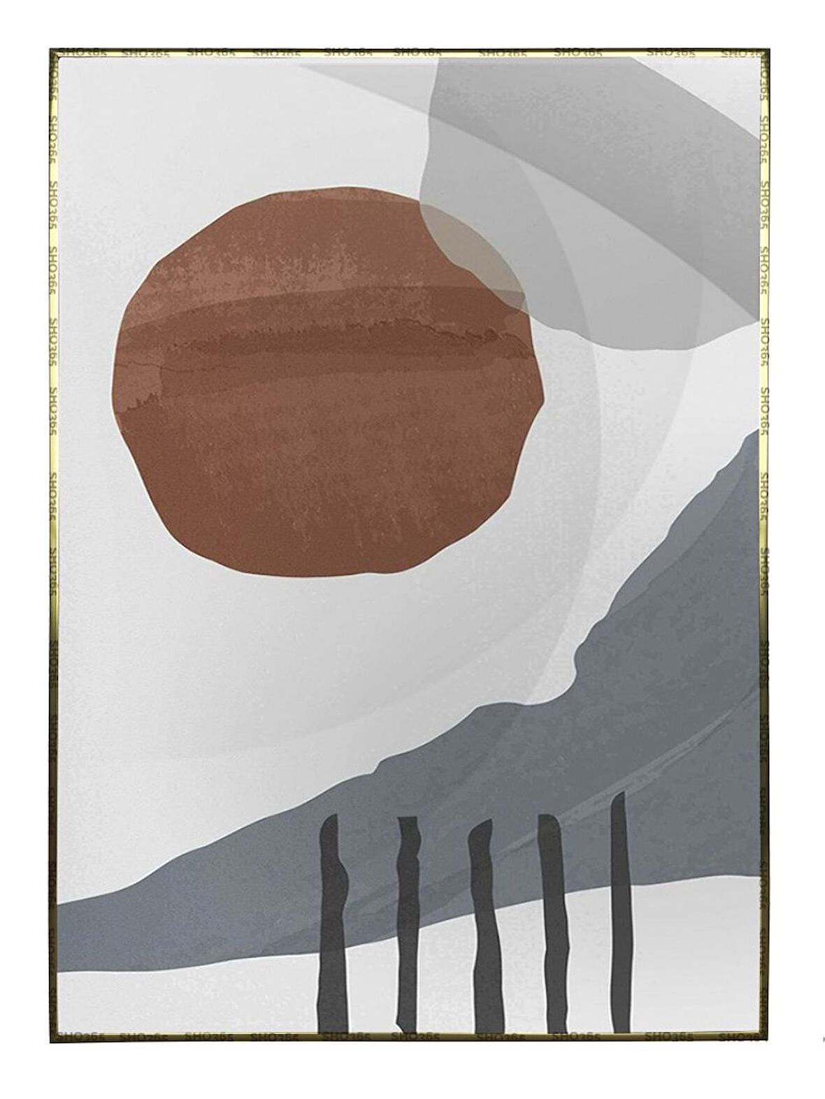 Shop365 Modern Tasarım İllüstrasyon Modern Tablo Çerçeveli P-000680