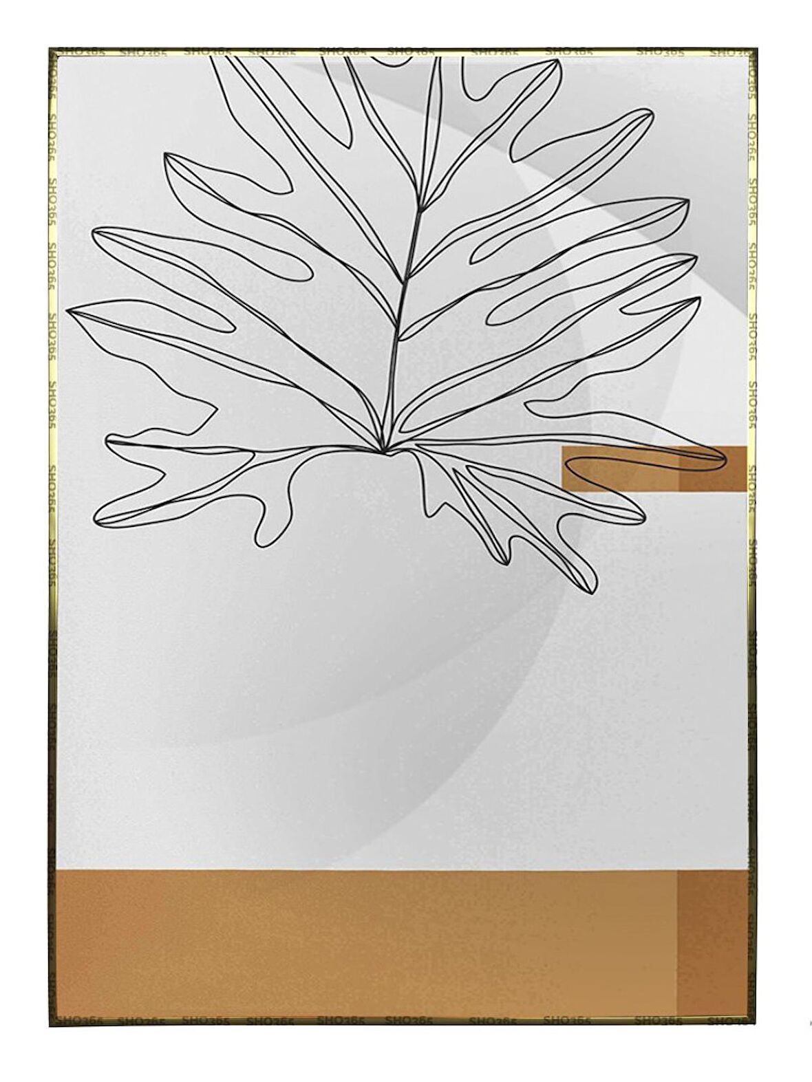 Shop365 Çiçekler Bitki Botanik İllüstrasyon Tablo Çerçeveli P-000705
