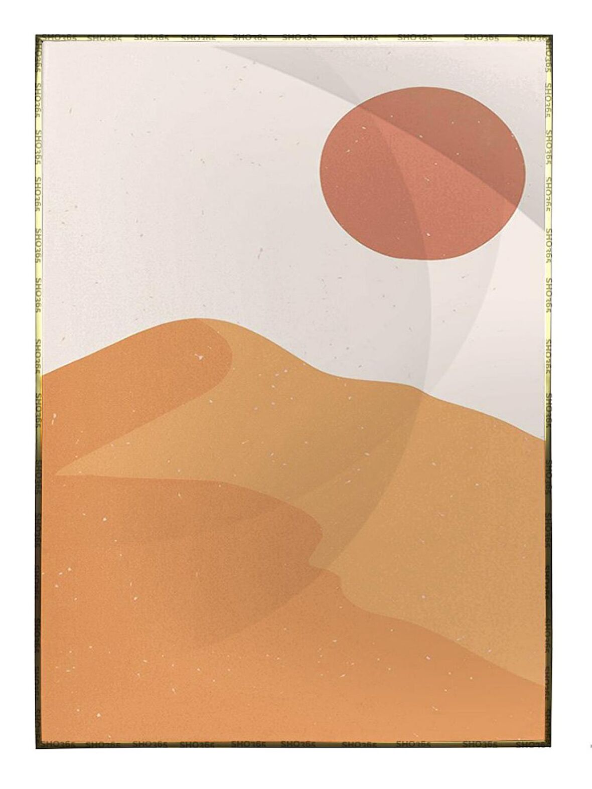 Shop365 Renkli Çizimler Manzara İllüstrasyon Modern Sanat Tuval Tablo Çerçeveli P-000784