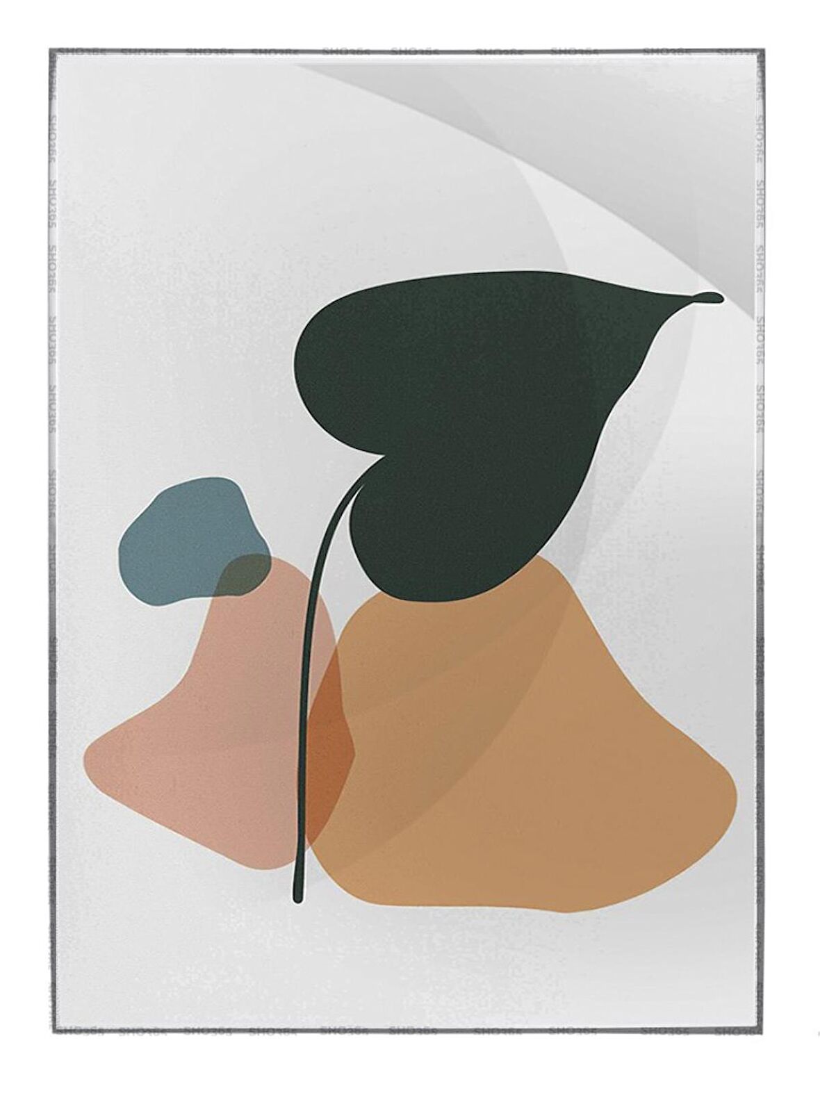 Shop365 Bitki Tasarım Modern Tablo Çerçeveli P-000840
