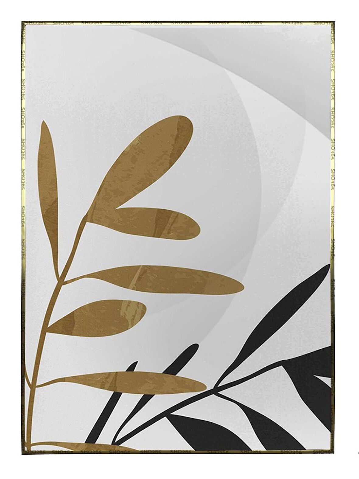 Shop365 Bitki Tasarım Modern Tablo Çerçeveli P-000859