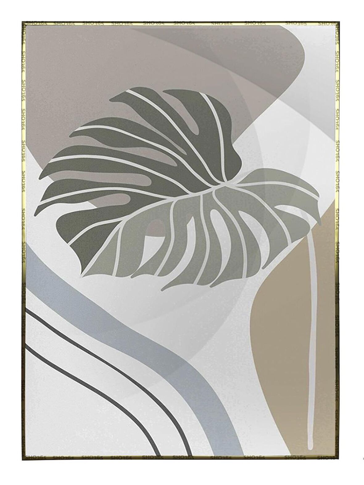 Shop365 Bitki Tasarım Modern Tablo Çerçeveli P-000903