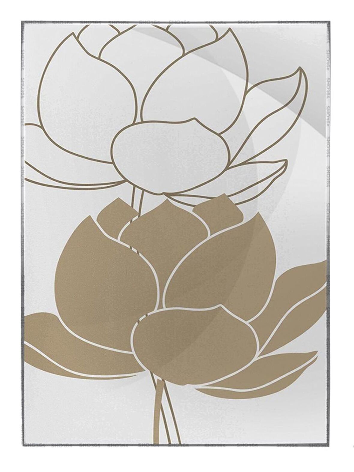 Shop365 Çiçekler Modern Dekoratif Modern Tablo Çerçeveli P-000927