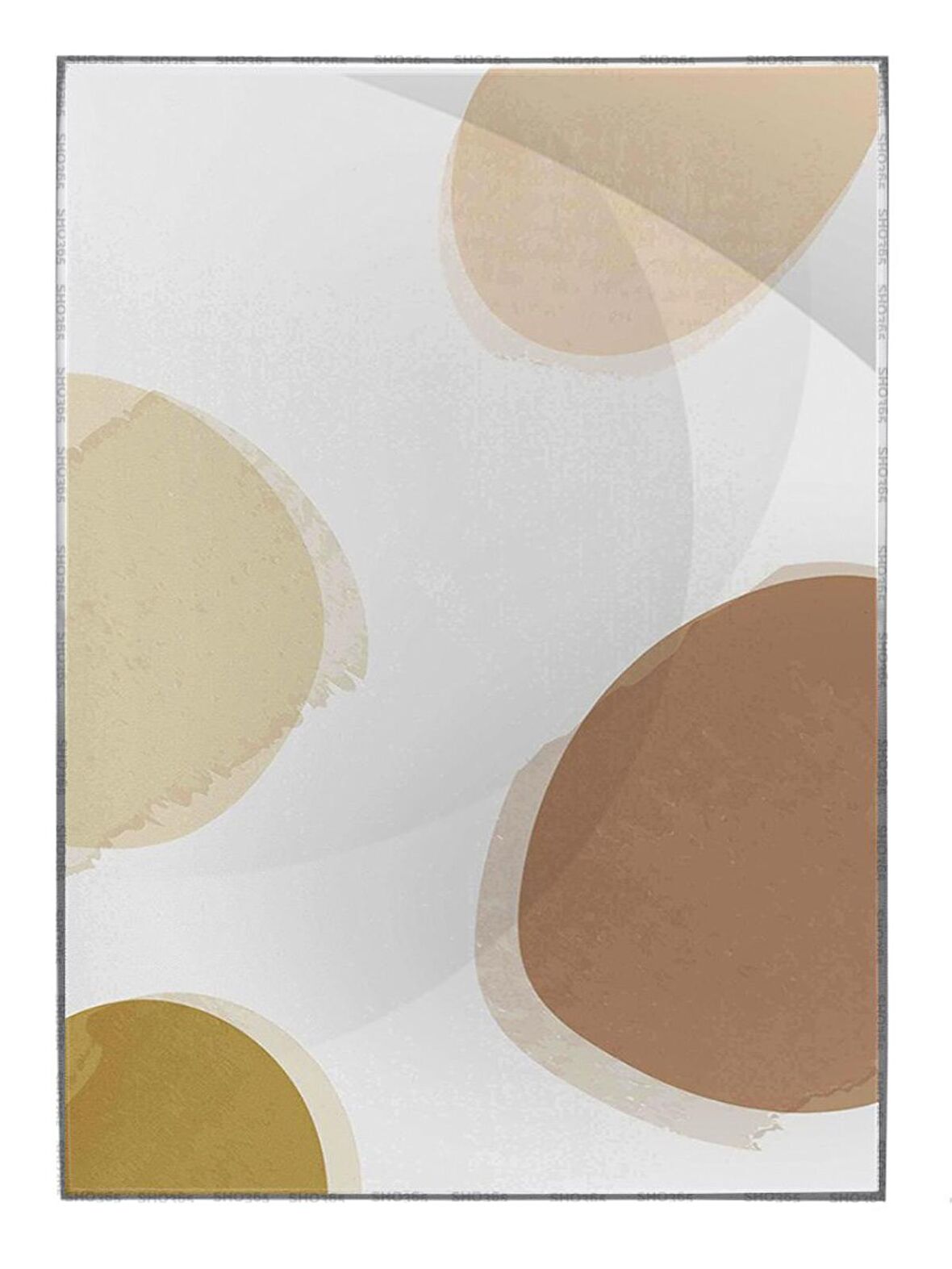 Shop365 Bitki Yapraklar ve Şekiller Modern Tablo Çerçeveli P-001094