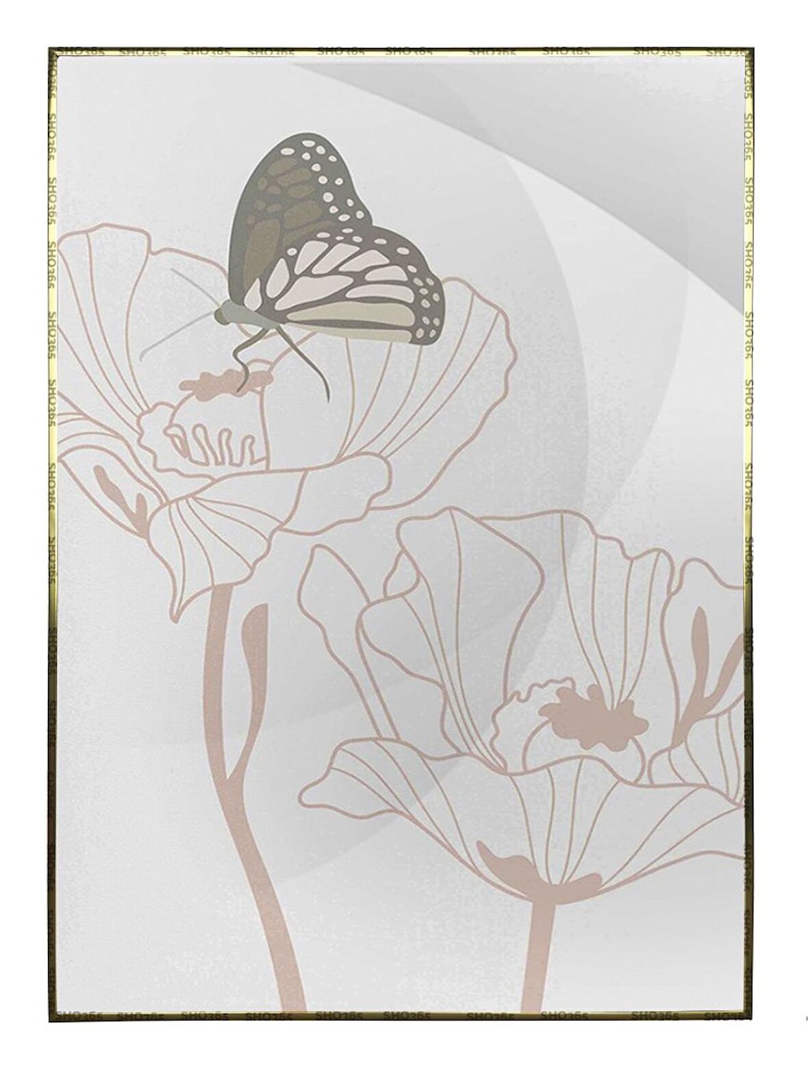 Shop365 Hayvanlar ve Modern Tablo Çerçeveli P-001158