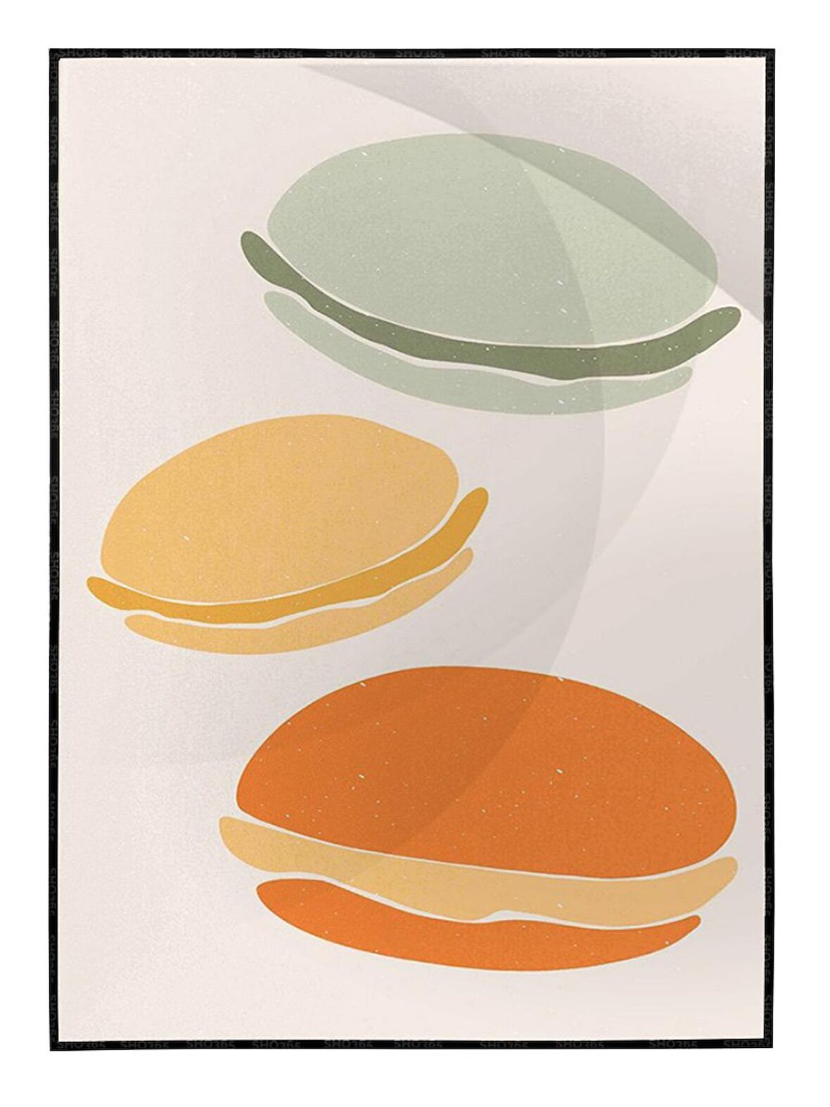 Shop365 Çeşitli Objeler Pastel Renkler Modern Tablo Çerçeveli P-001164