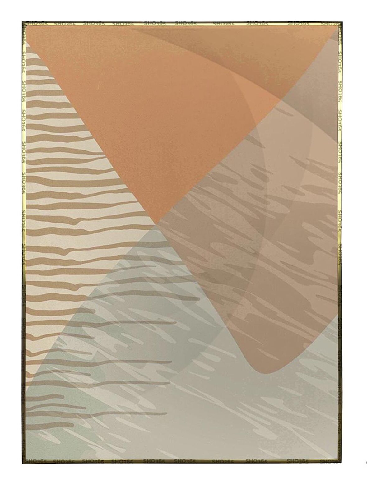 Shop365 Ay Güneş ve Toprak Renk Tonları Tasarım Modern Tablo Çerçeveli P-001215