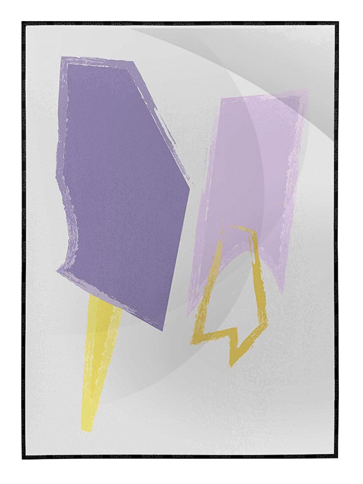 Shop365 Ay Güneş ve Toprak Renkleri Modern Tablo Çerçeveli P-001261