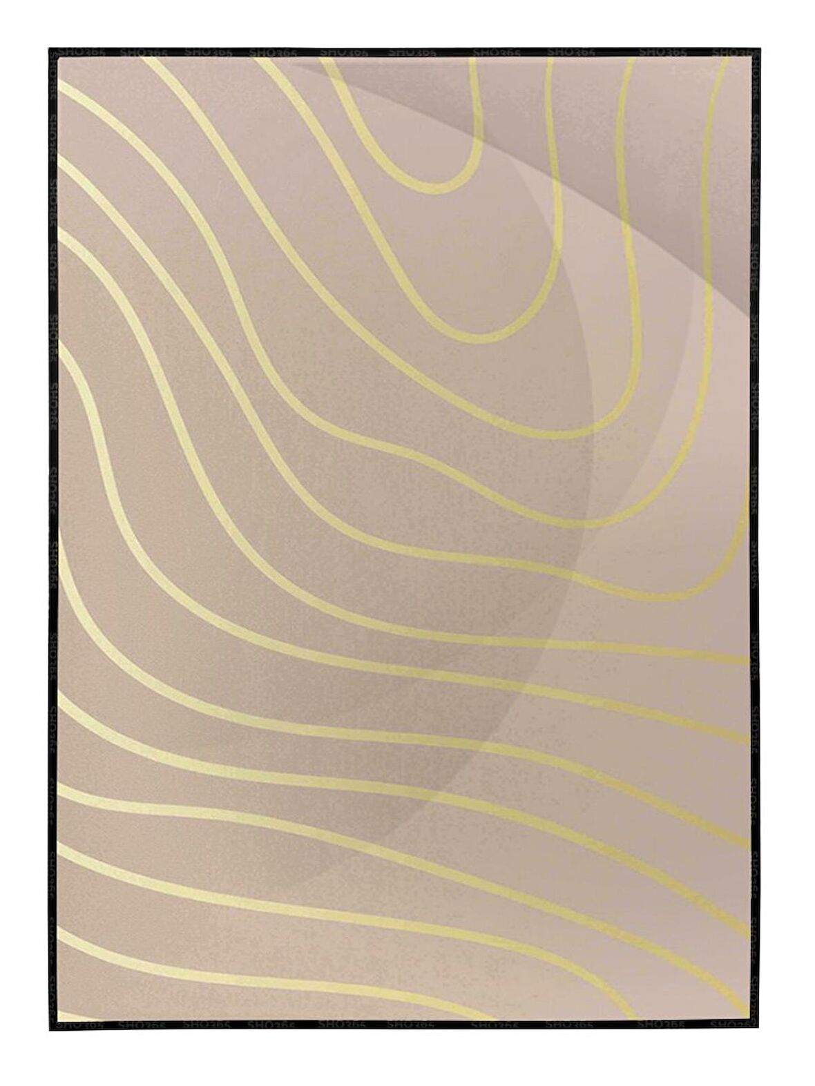 Shop365 Geometrik Tasarım ve Çizgiler Çizim Modern Tablo Çerçeveli P-001299