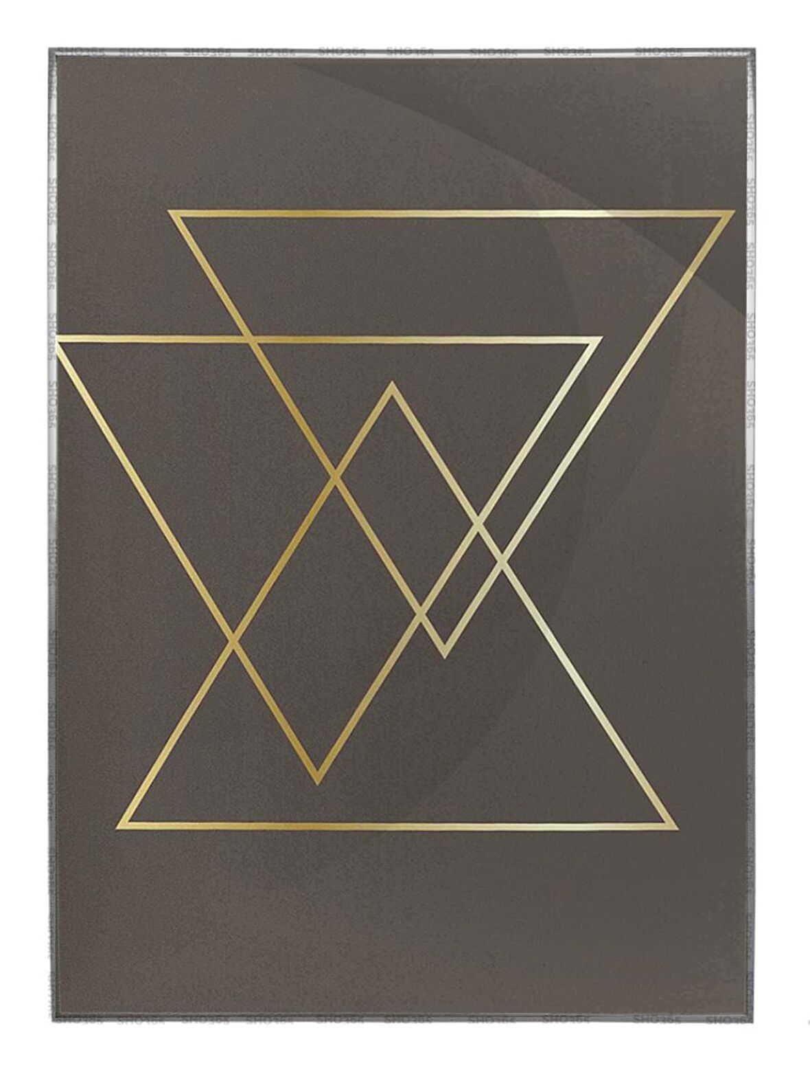 Shop365 Geometrik Tasarım ve Çizgiler Çizim Modern Tablo Çerçeveli P-001304