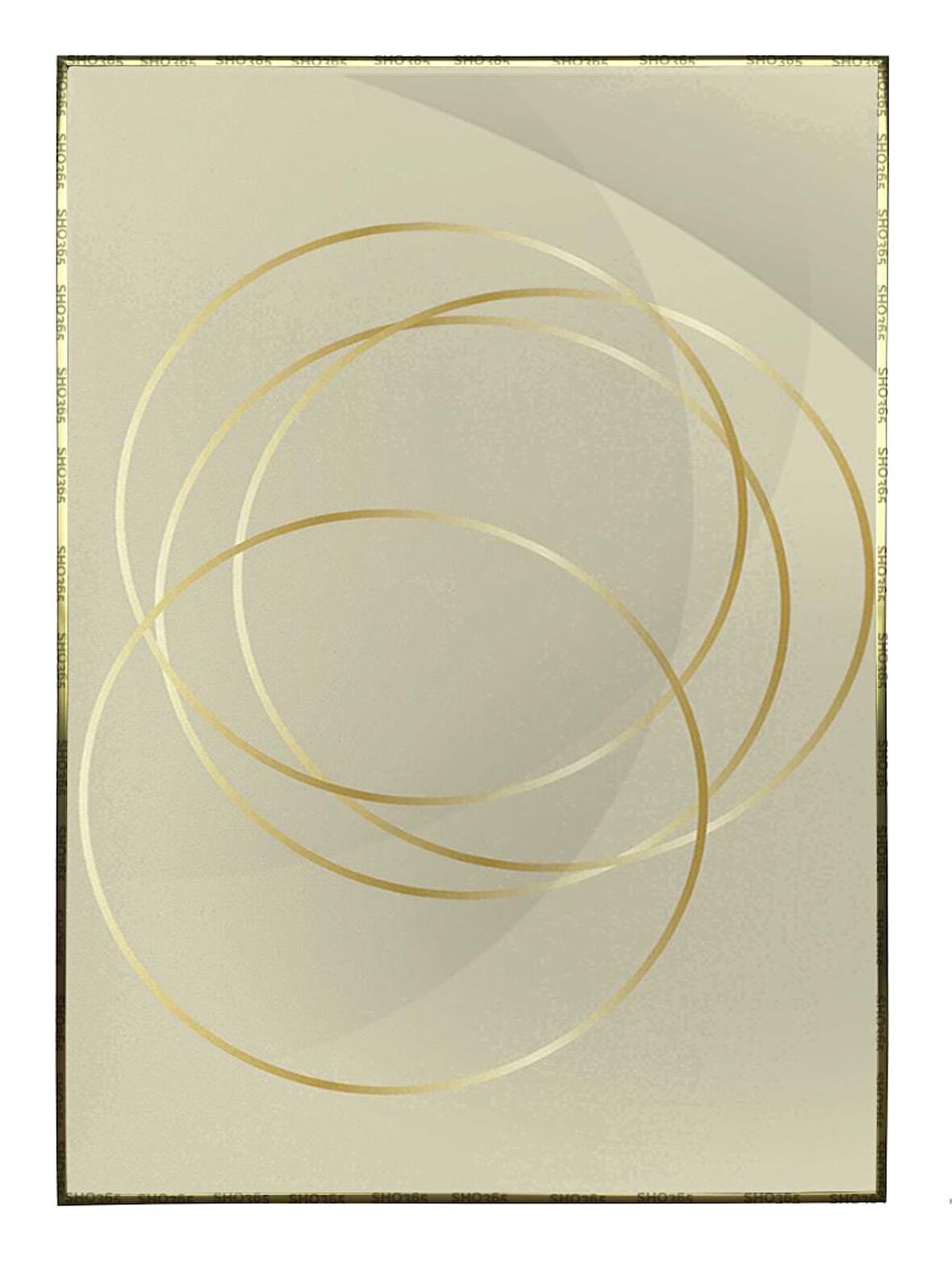 Shop365 Geometrik Tasarım ve Çizgiler Çizim Modern Tablo Çerçeveli P-001305