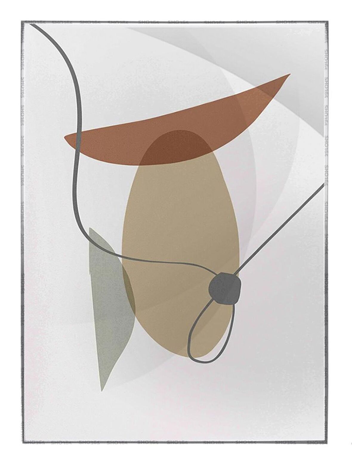 Shop365 Modern Tasarım İllüstrasyon Modern Tablo Çerçeveli P-001370