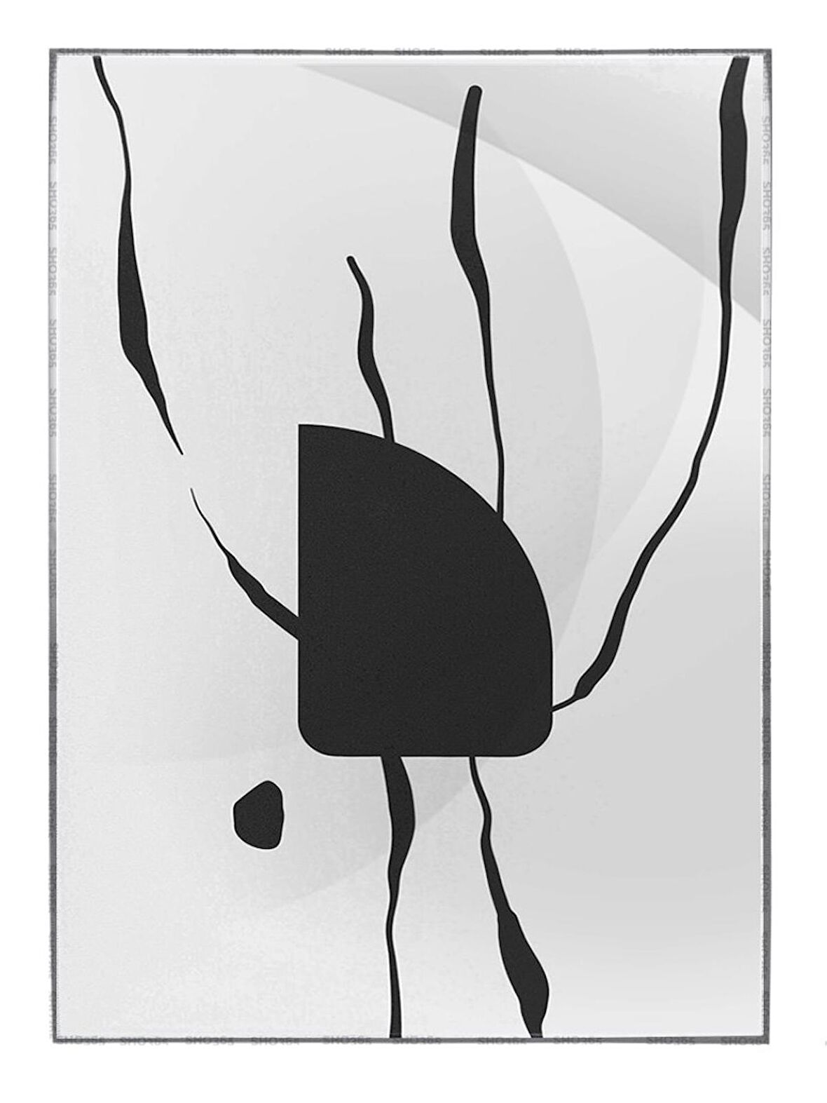 Shop365 Toprak Renk Tonları Tasarım Modern Tablo Çerçeveli P-001416