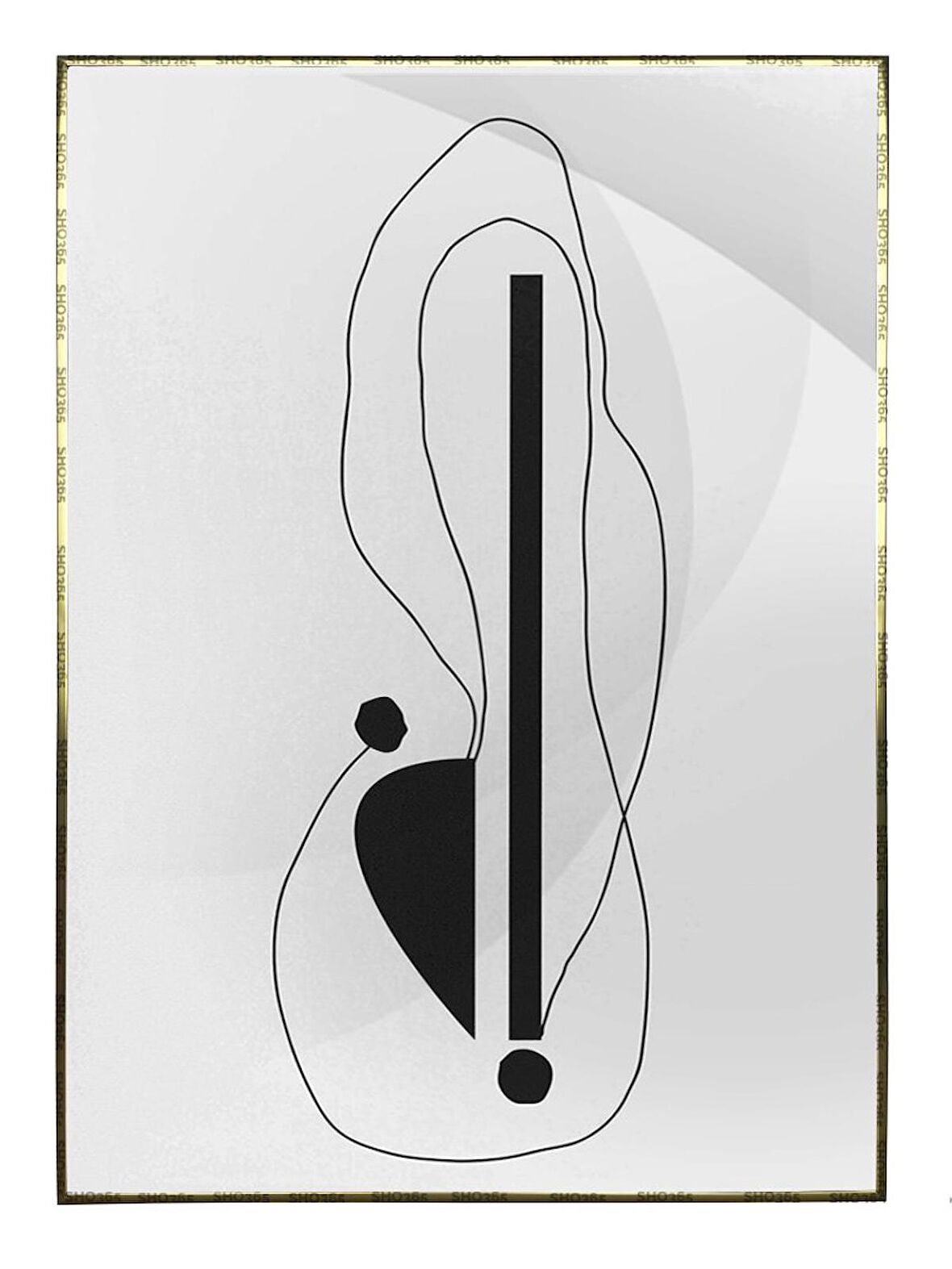 Shop365 Toprak Renk Tonları Tasarım Modern Tablo Çerçeveli P-001418