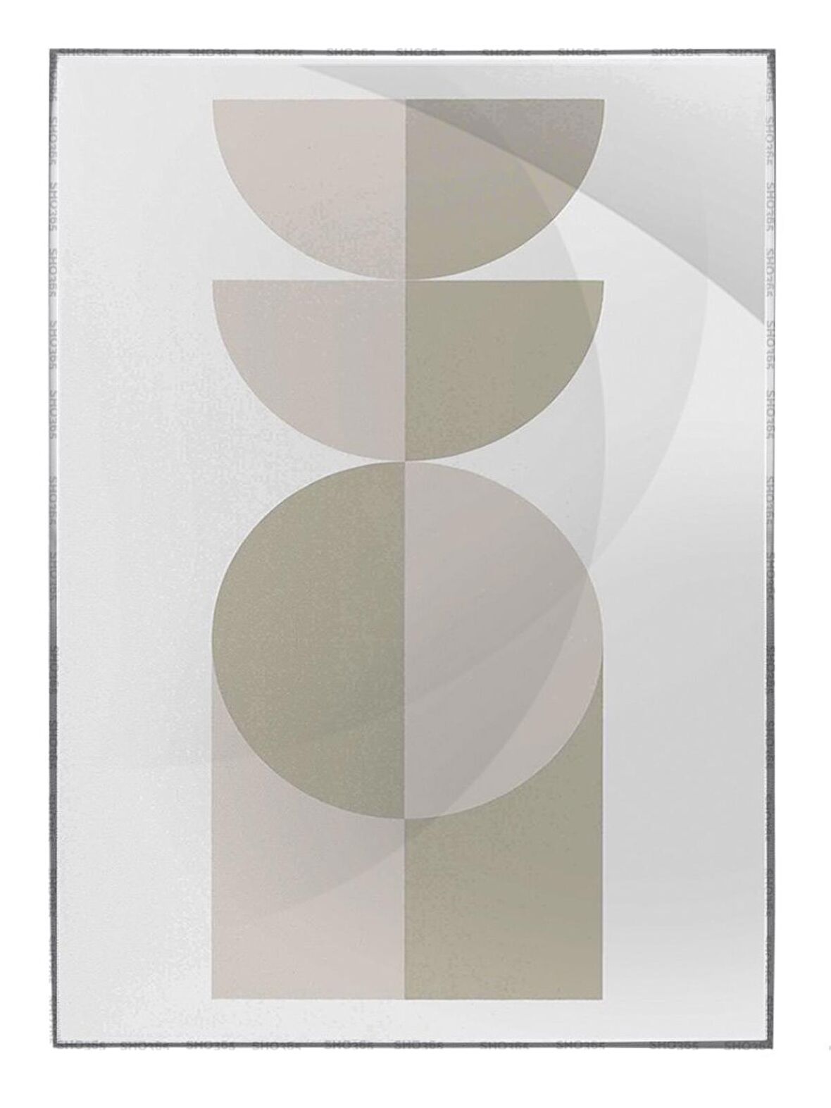 Shop365 Toprak Renk Tonları Tasarım Modern Tablo Çerçeveli P-001460