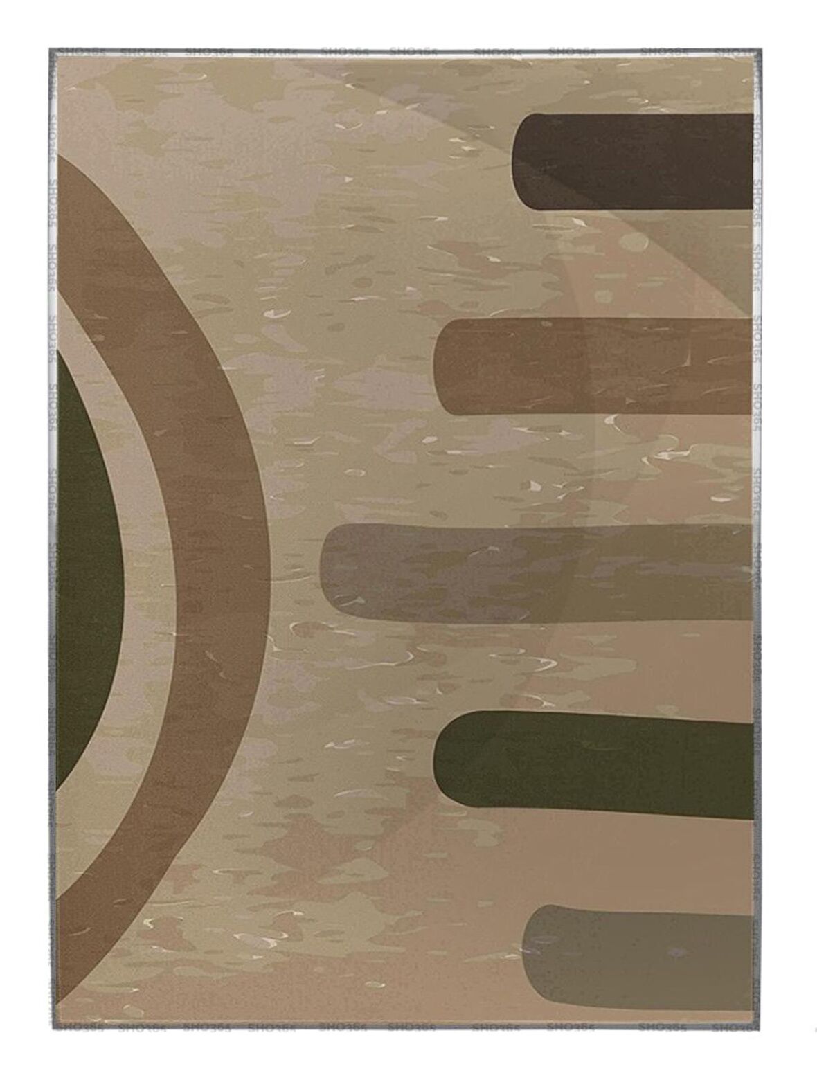 Shop365 Toprak Renk Tonları Tasarım Modern Tablo Çerçeveli P-001468