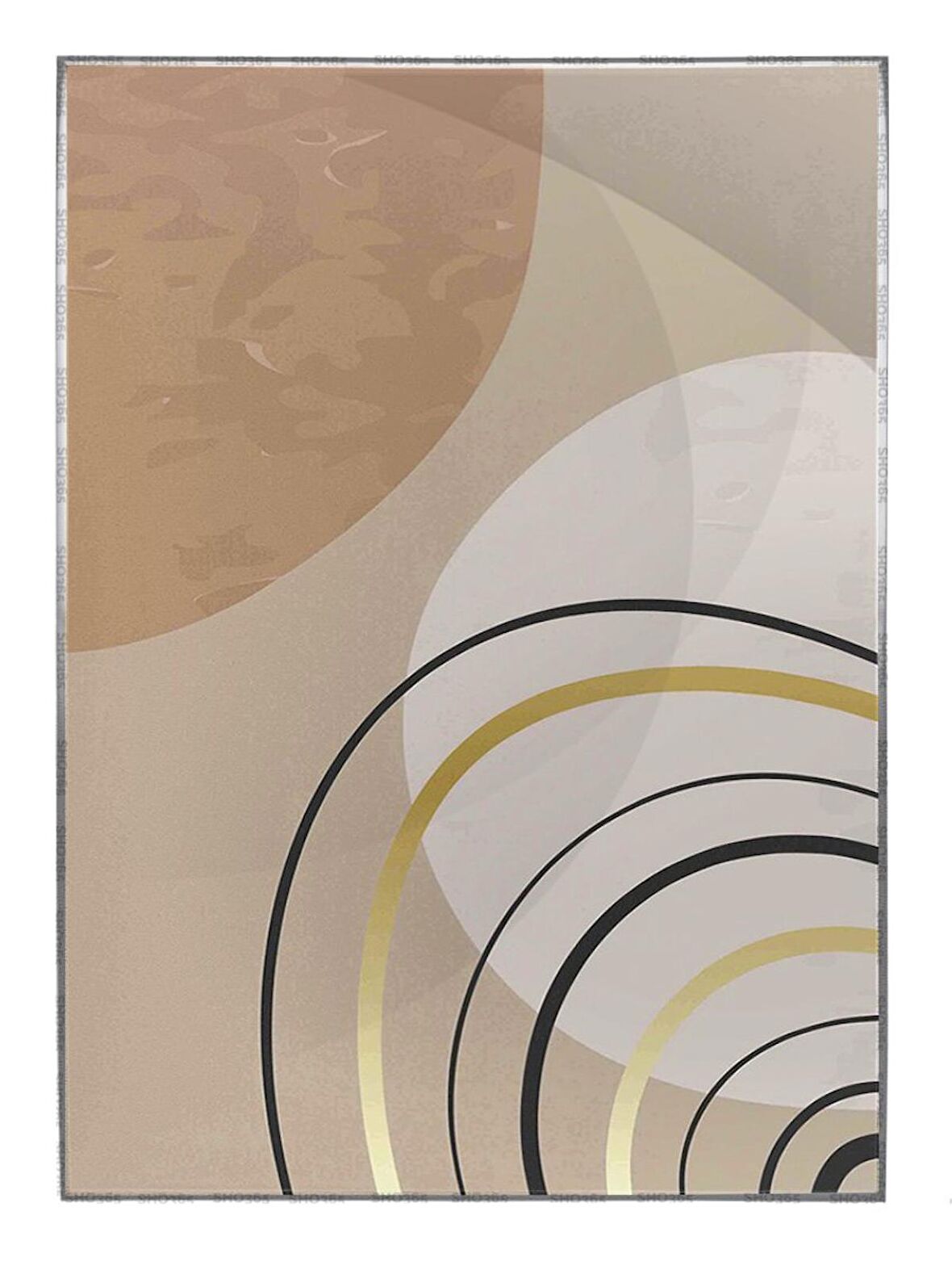Shop365 Toprak Renk Tonları Tasarım Modern Tablo Çerçeveli P-001506