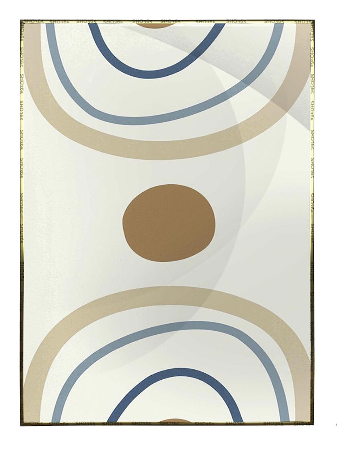 Shop365 Toprak Renk Tonları Tasarım Modern Tablo Çerçeveli P-001579