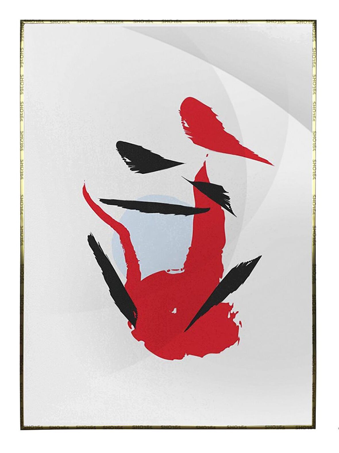 Shop365 Toprak Renk Tonları Tasarım Modern Tablo Çerçeveli P-001660