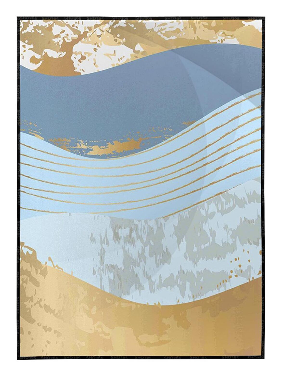 Shop365 Ay Güneş ve Toprak Renkleri Modern Tablo Çerçeveli P-001711