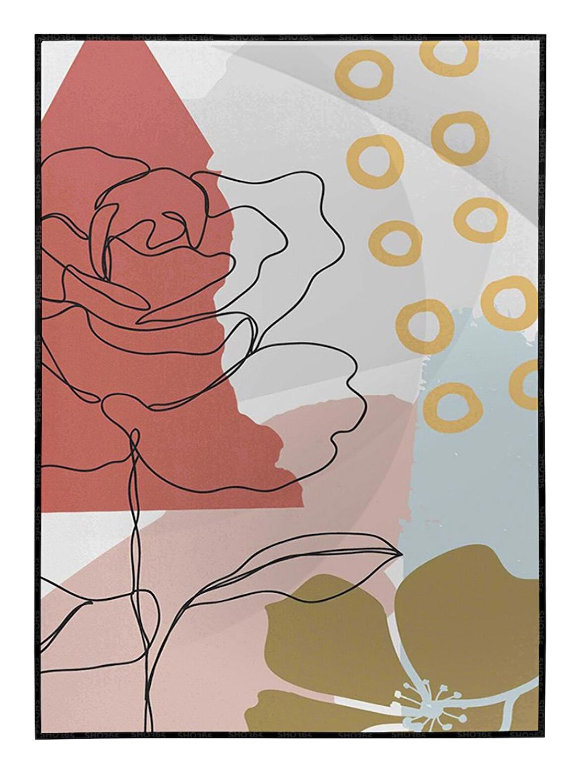 Shop365 Modern Tasarım İllüstrasyon Modern Tablo Çerçeveli P-001750