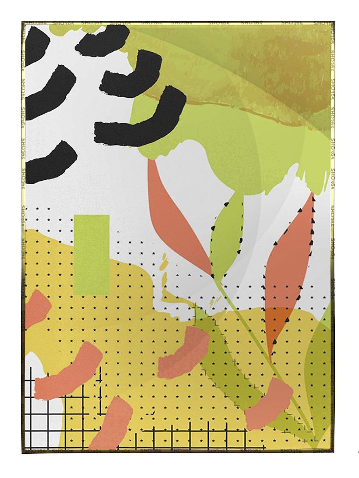 Shop365 Modern Tasarım İllüstrasyon Modern Tablo Çerçeveli P-001784