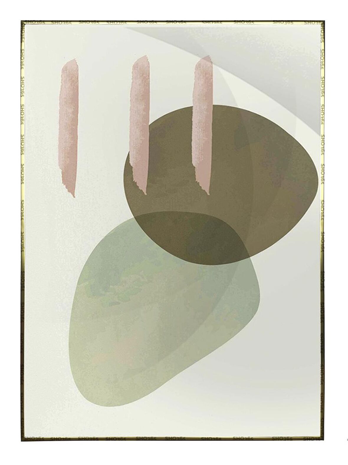 Shop365 Toprak Renk Tonları Tasarım Modern Tablo Çerçeveli P-001984