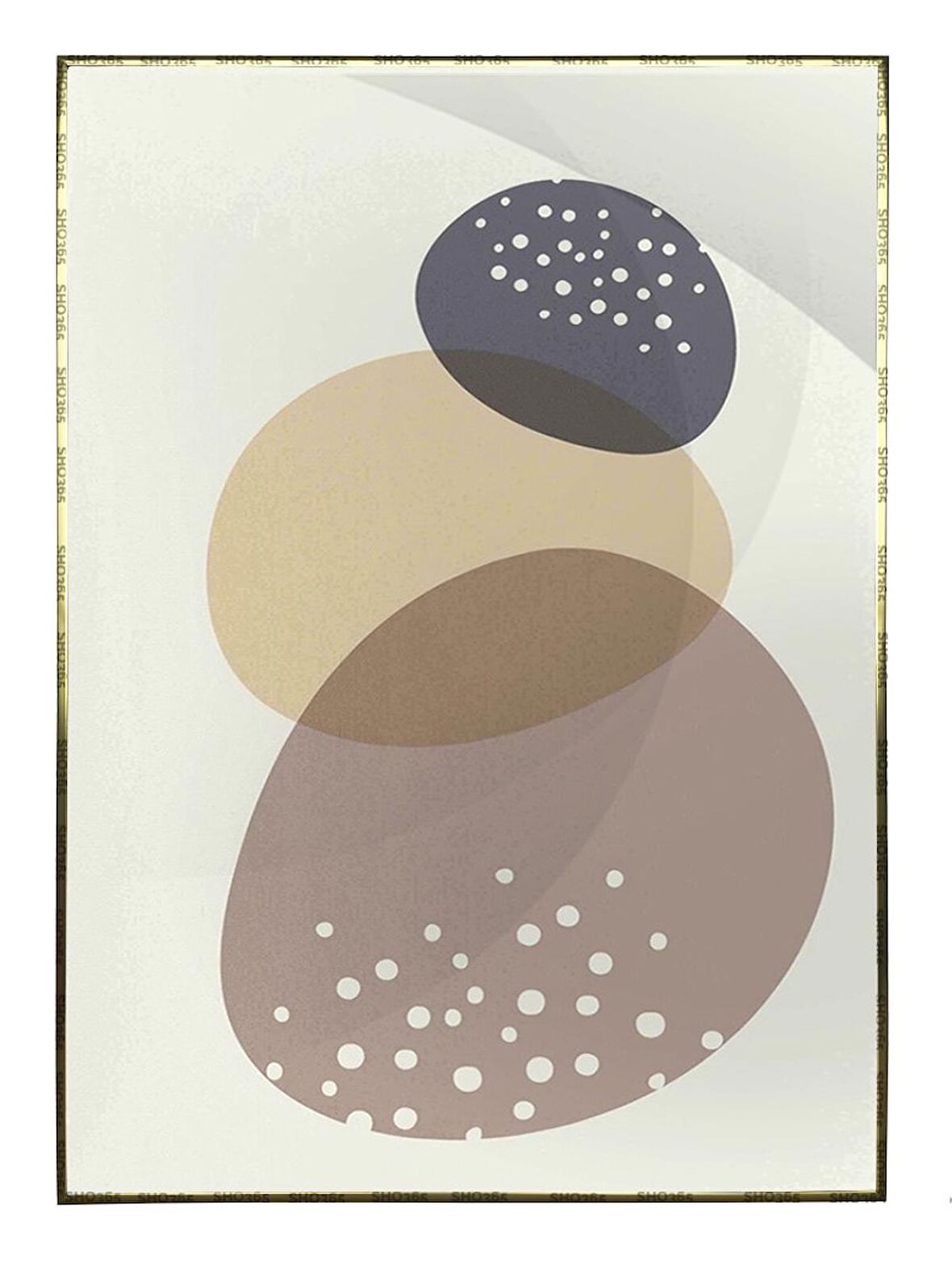 Shop365 Toprak Renk Tonları Tasarım Modern Tablo Çerçeveli P-001994