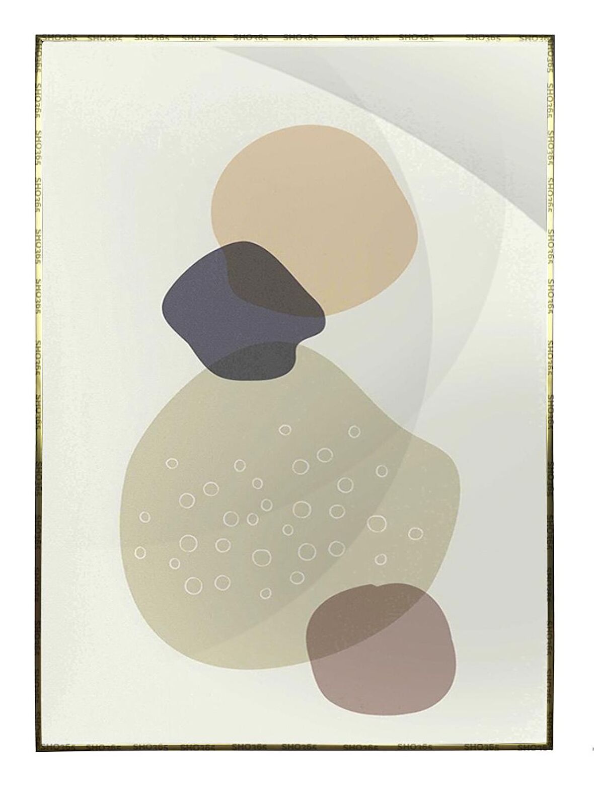 Shop365 Toprak Renk Tonları Tasarım Modern Tablo Çerçeveli P-001996