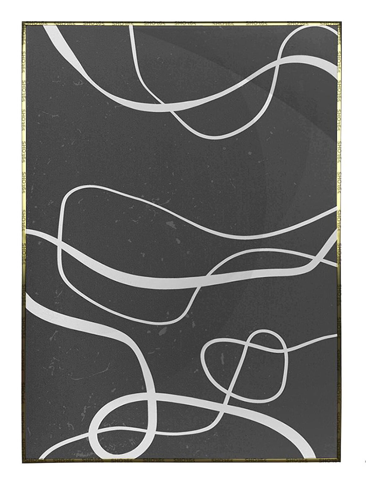 Shop365 Toprak Renk Tonları Tasarım Modern Tablo Çerçeveli P-002119