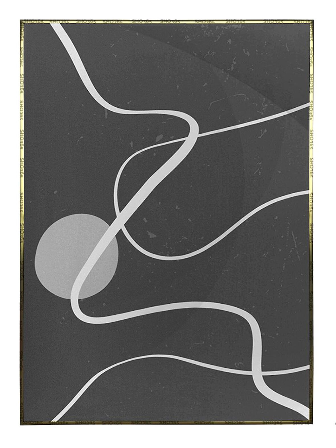 Shop365 Toprak Renk Tonları Tasarım Modern Tablo Çerçeveli P-002120