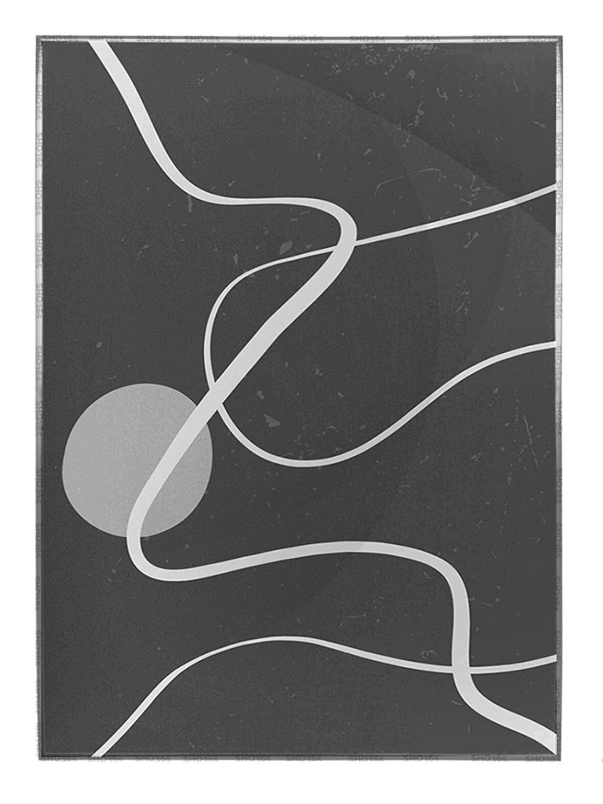 Shop365 Toprak Renk Tonları Tasarım Modern Tablo Çerçeveli P-002120