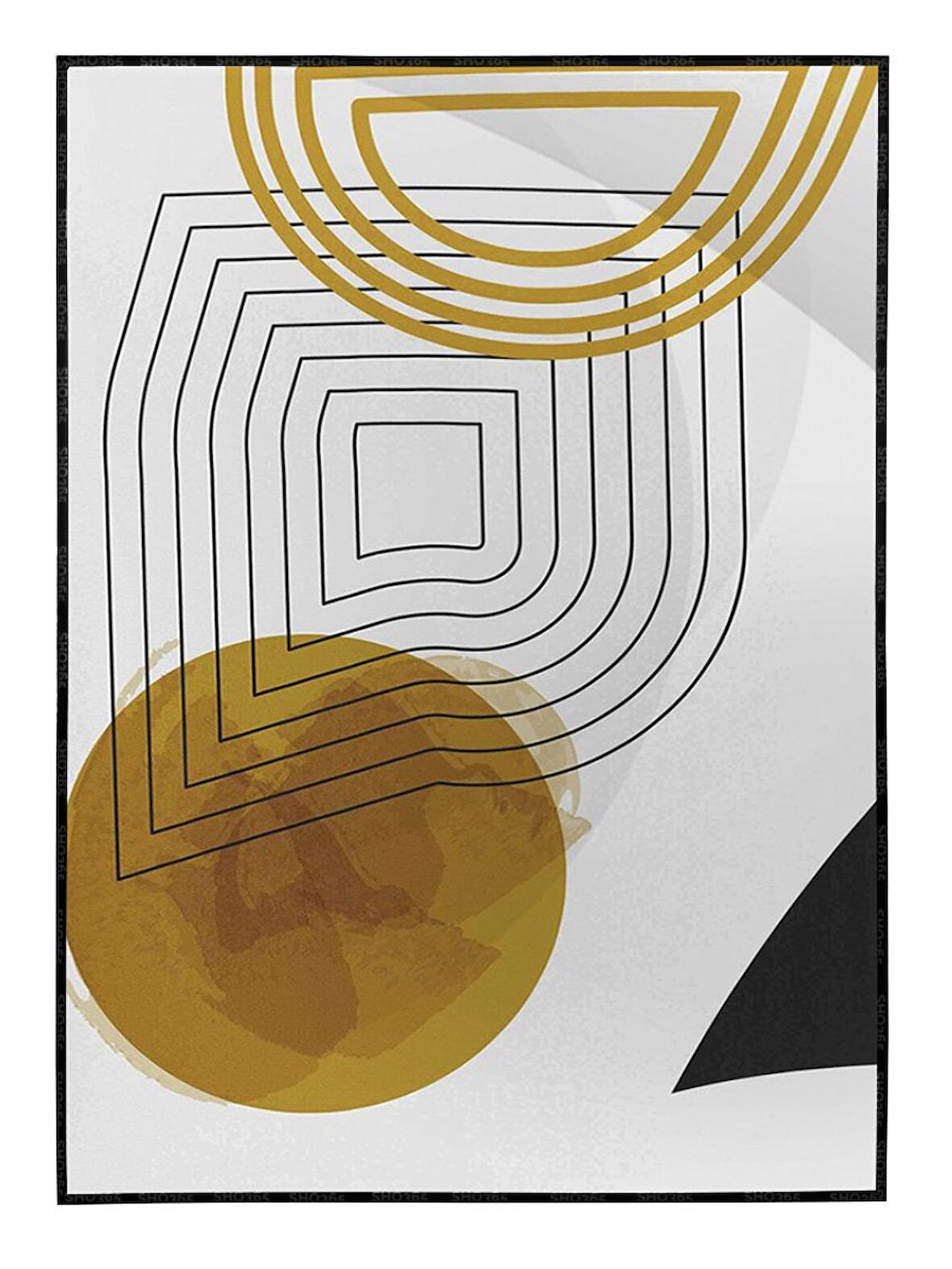 Shop365 Toprak Renk Tonları Tasarım Modern Tablo Çerçeveli P-002151