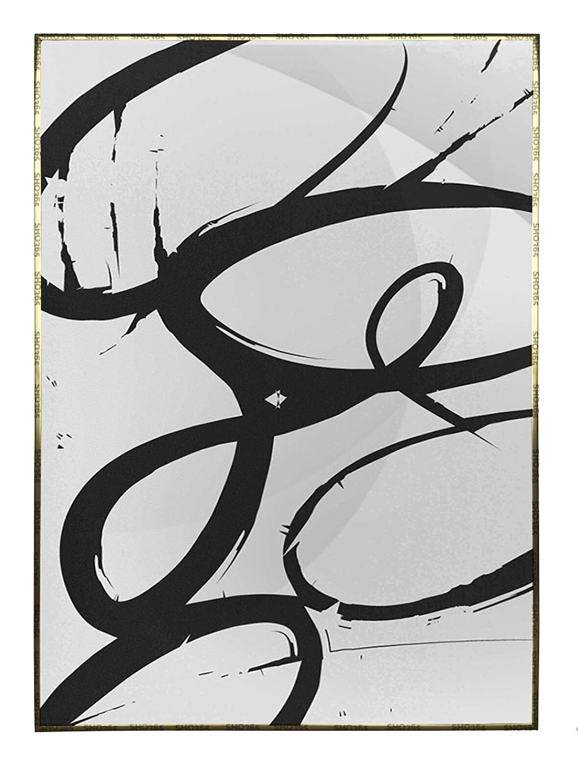 Shop365 Toprak Renk Tonları Tasarım Modern Tablo Çerçeveli P-002170