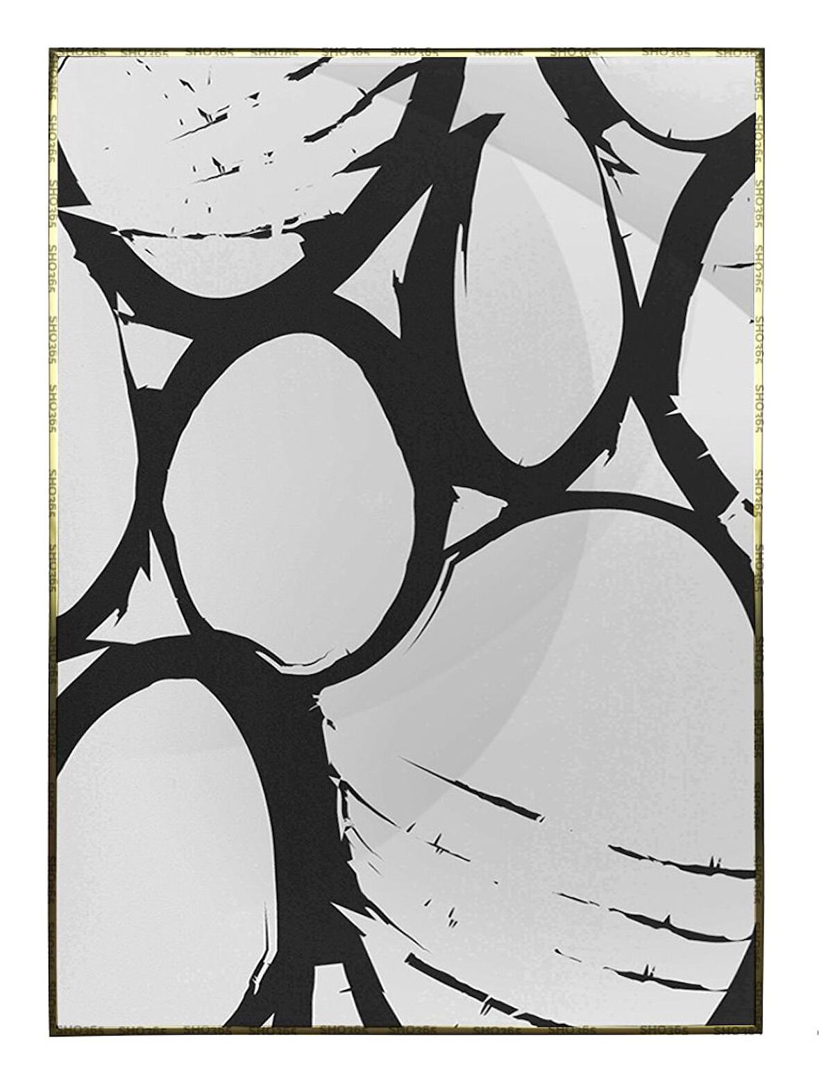 Shop365 Toprak Renk Tonları Tasarım Modern Tablo Çerçeveli P-002171