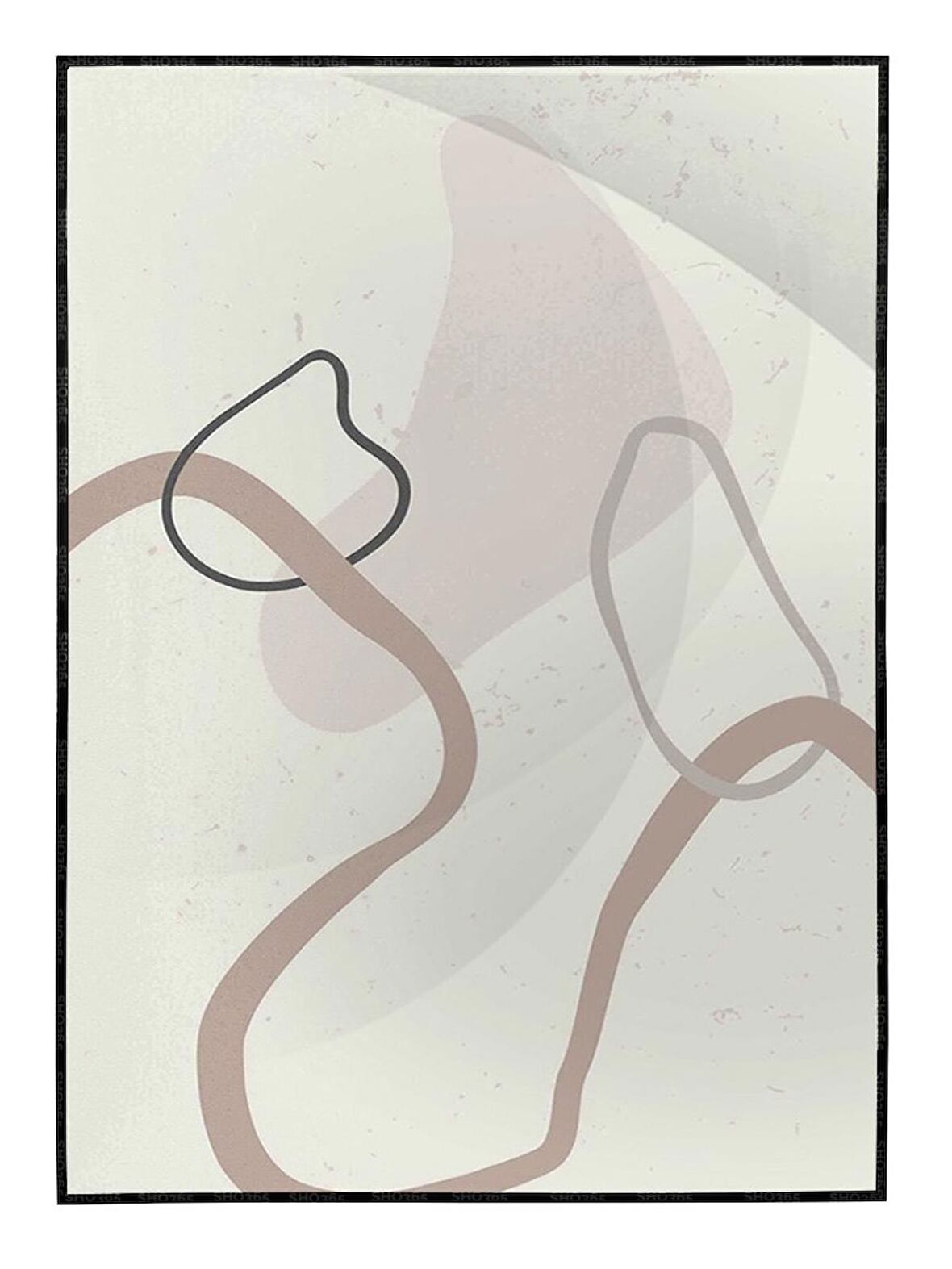 Shop365 Toprak Renk Tonları Tasarım Modern Tablo Çerçeveli P-002175