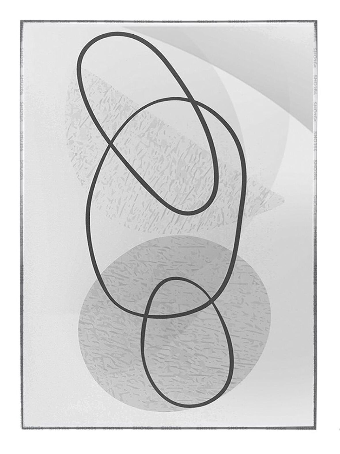 Shop365 Toprak Renk Tonları Tasarım Modern Tablo Çerçeveli P-002182