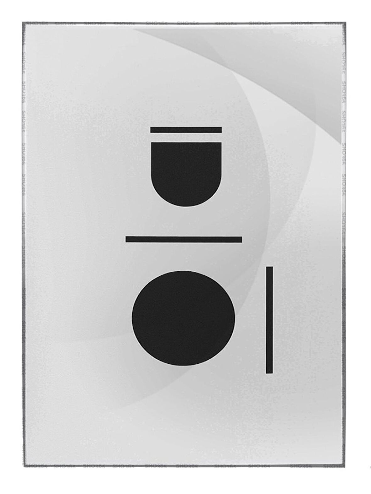 Shop365 Toprak Renk Tonları Tasarım Modern Tablo Çerçeveli P-002186