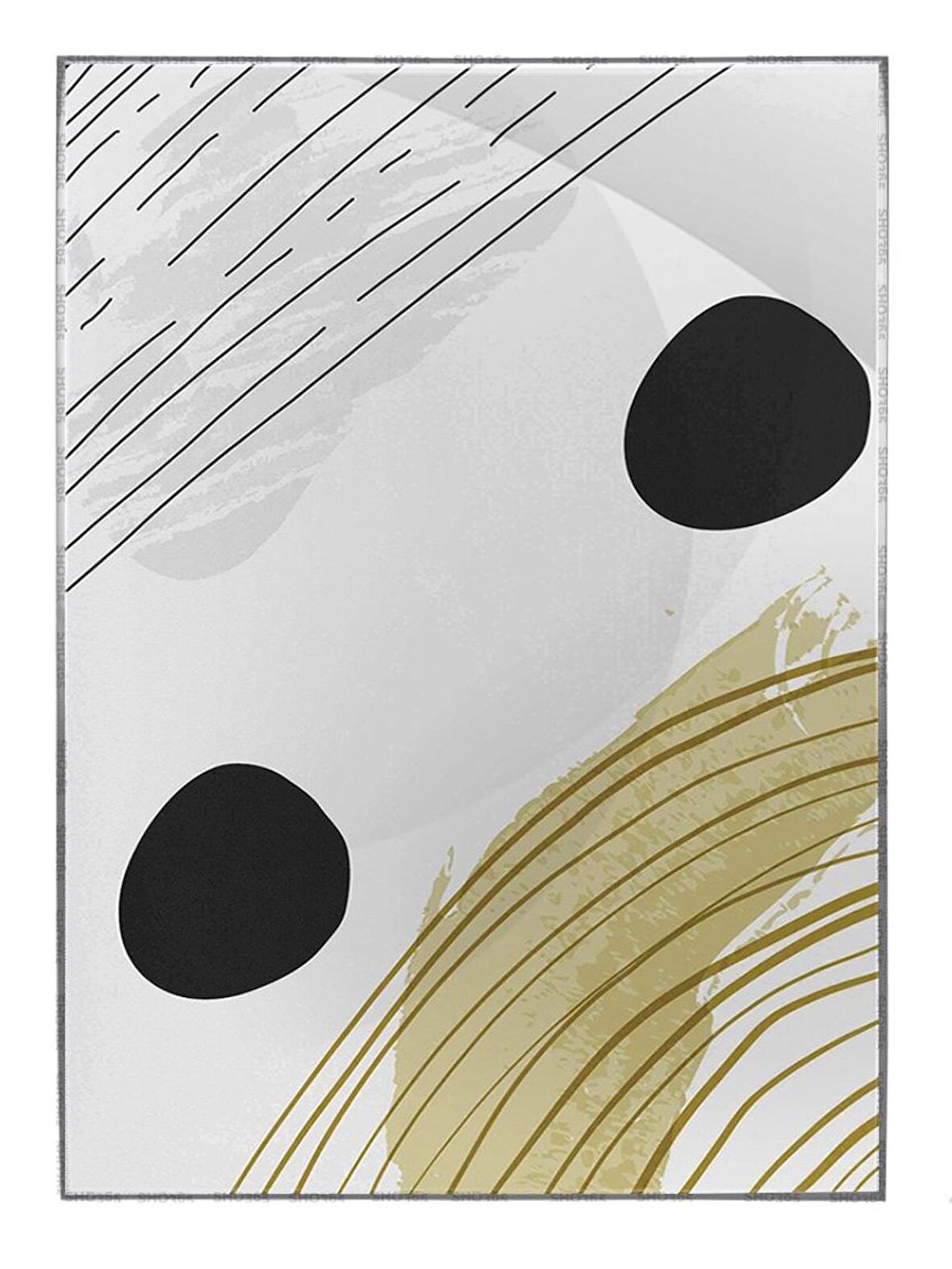 Shop365 Toprak Renk Tonları Tasarım Modern Tablo Çerçeveli P-002212