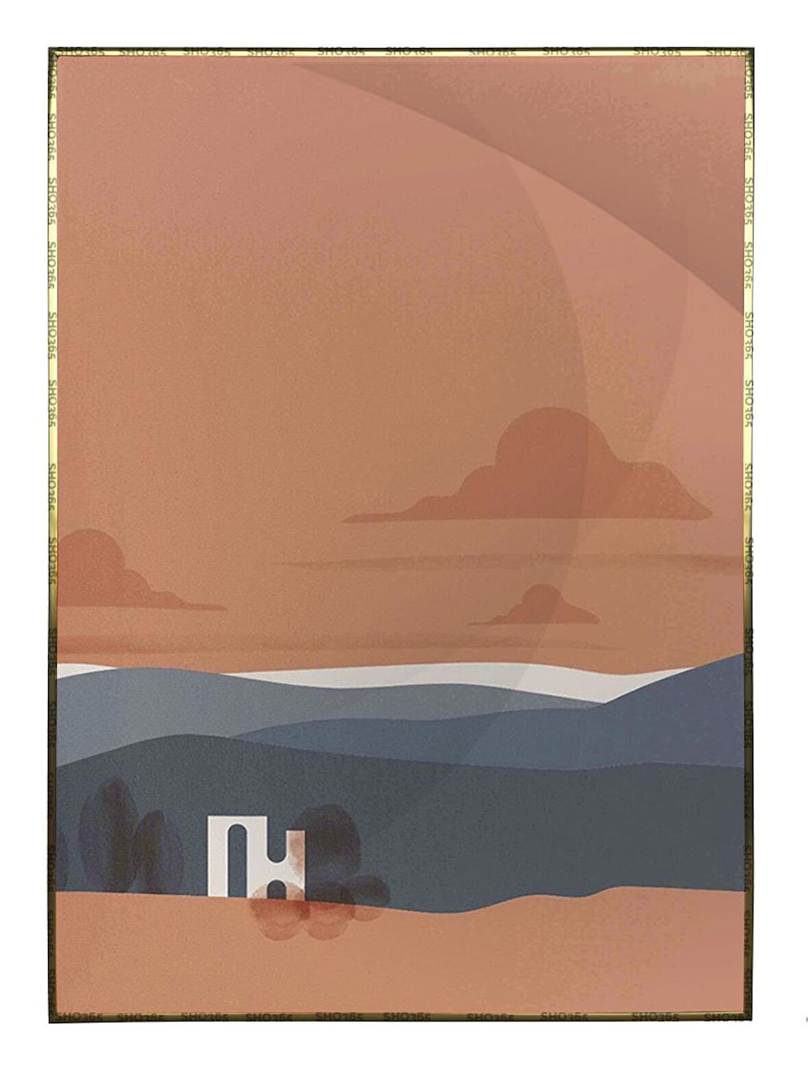 Shop365 Manzara ve Dağ Modern Tasarım Tablo Çerçeveli P-002218