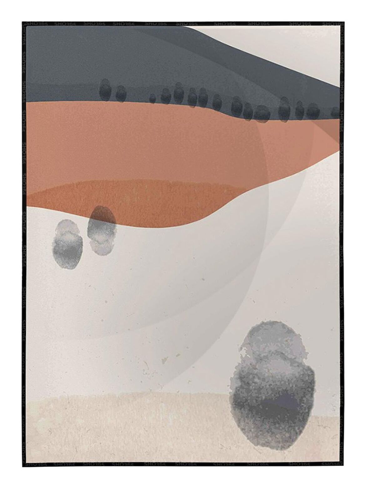 Shop365 Manzara ve Dağ Modern Tasarım Tablo Çerçeveli P-002219