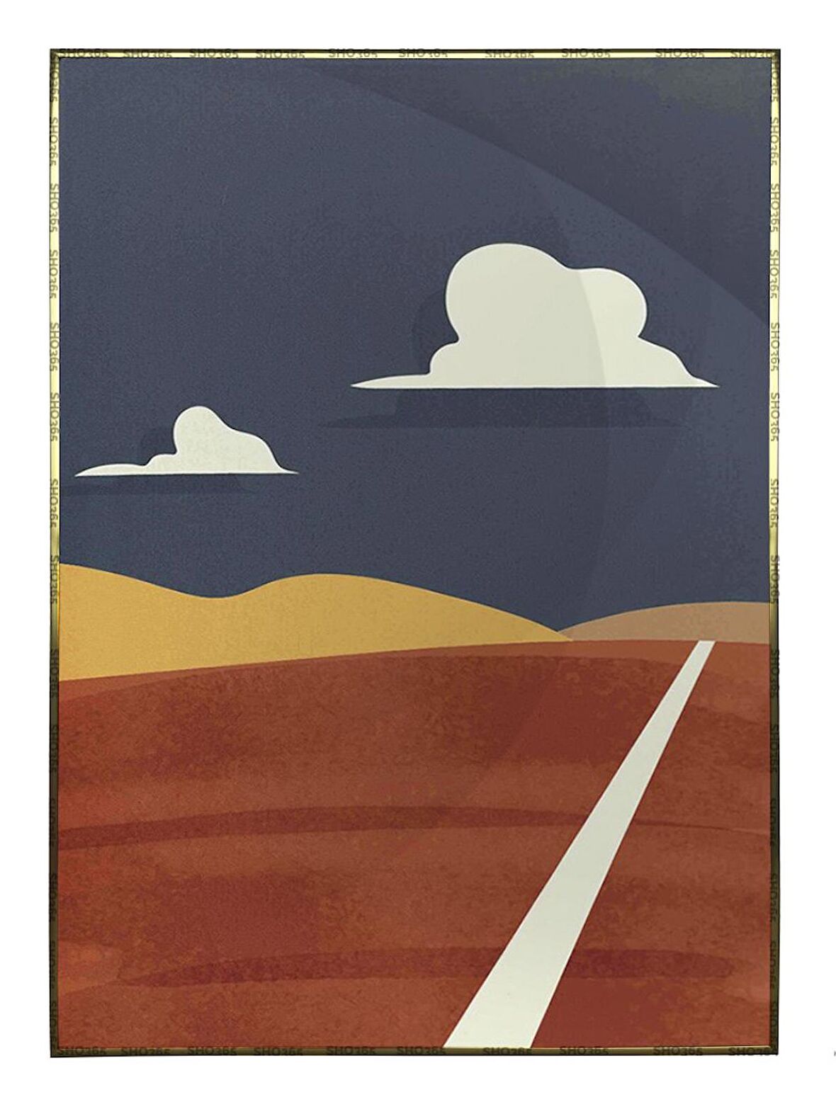 Shop365 Manzara ve Dağ Modern Tasarım Tablo Çerçeveli P-002222