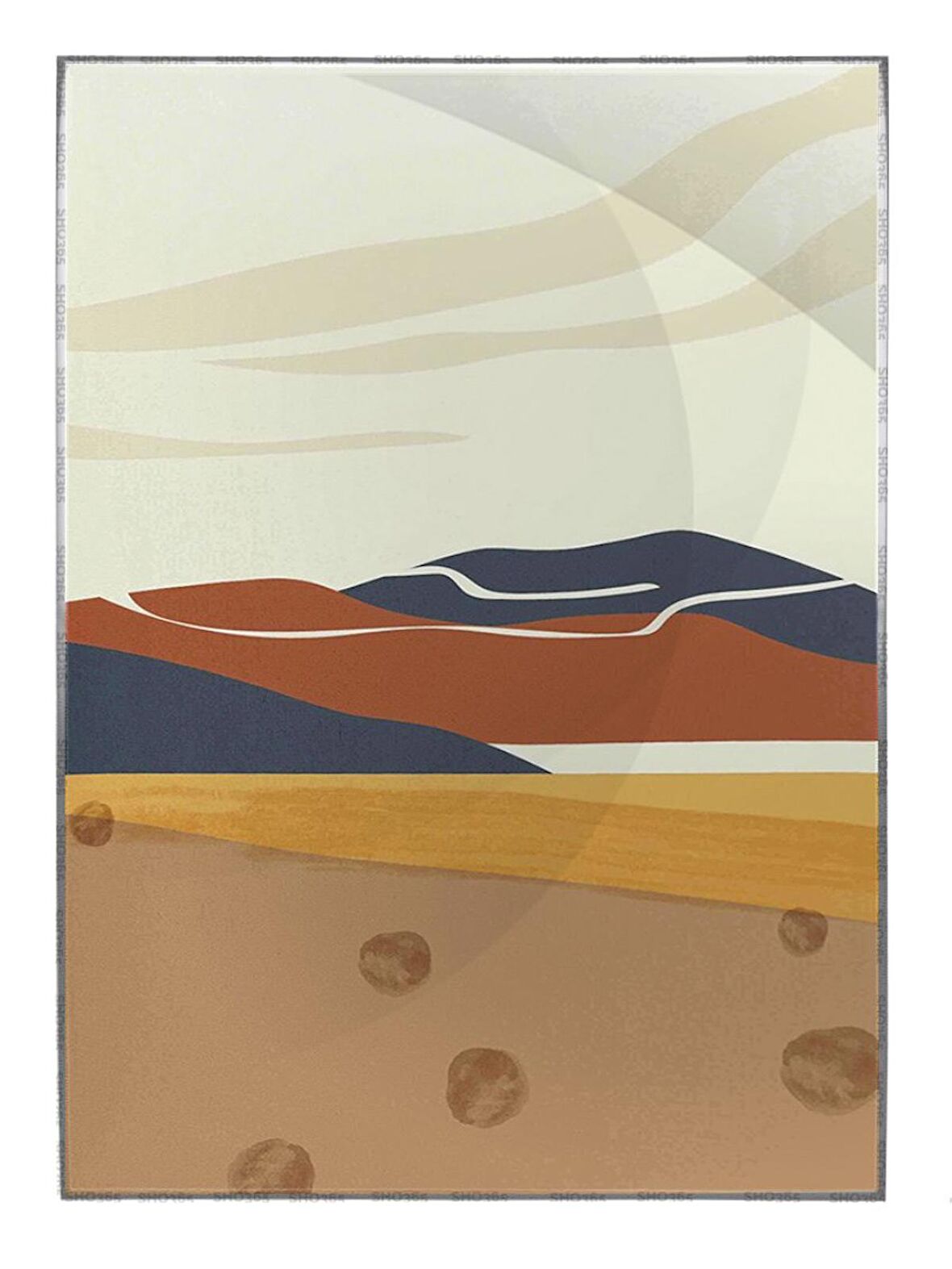 Shop365 Manzara ve Dağ Modern Tasarım Tablo Çerçeveli P-002224