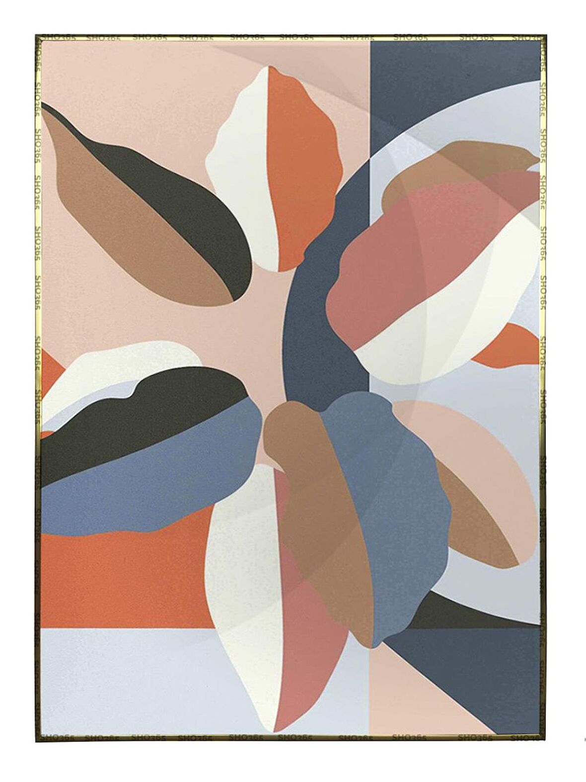 Shop365 Şekiller Sanatsal Modern Tablo Çerçeveli P-002241