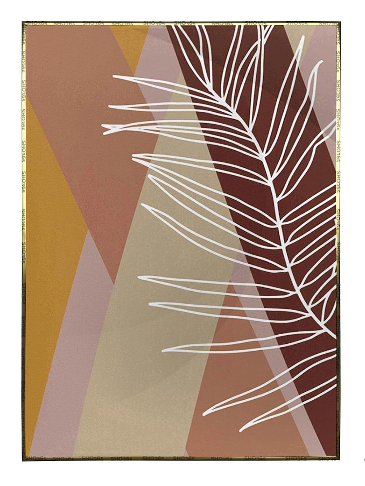 Shop365 Sonbahar Botanik Kahverengi Tonlar Modern Tablo Çerçeveli P-002332