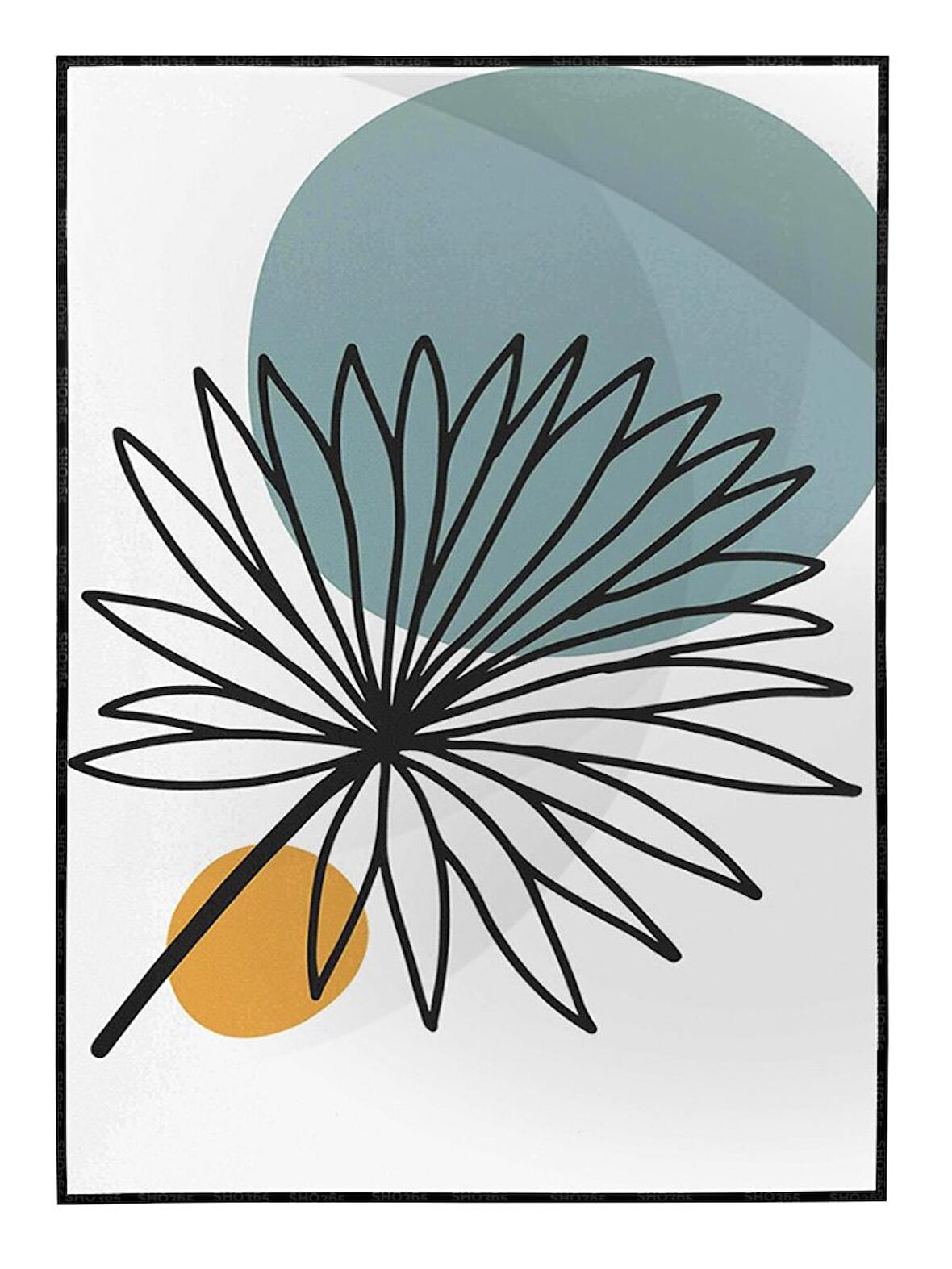 Shop365 Sonbahar Botanik Kahverengi Tonlar Modern Tablo Çerçeveli P-002334